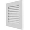 Ekena Millwork 12"W x 12"H True Fit PVC Louver Shutters Sample, White SAMPLE-TFPLVWH - alternate 2